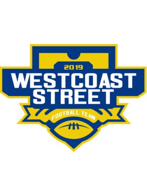 West Coast Street Football League logo template